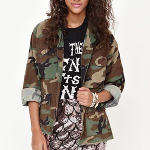 {Gold Republic of CA} Camouflage Jacket